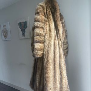 Full length fur coat